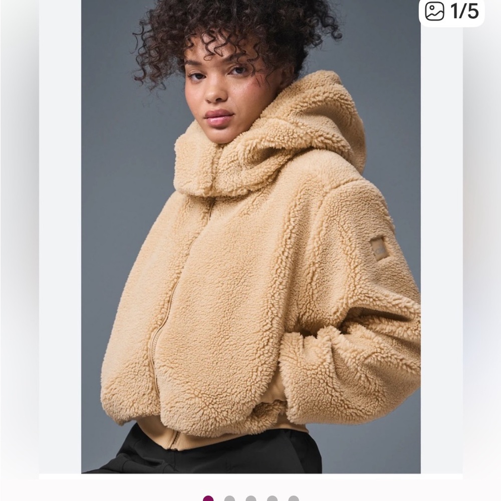 ALO Yoga Tan Teddy Jacket